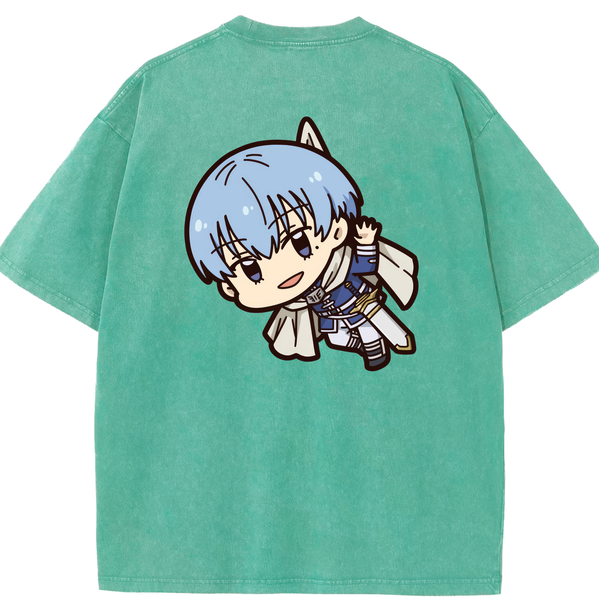 （画像用） 葬送のフリーレン Frieren 綿100% ヴィンテージ風 半袖Tシャツ（背面プリント）